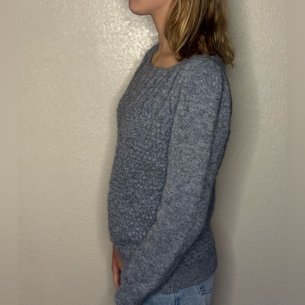 Anthropologie Heather Gray Crew Neck Sweater - Picture 4 of 6